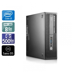 HP EliteDesk 800 G1 SFF i3 8Go RAM 500Go HDD Sans OS