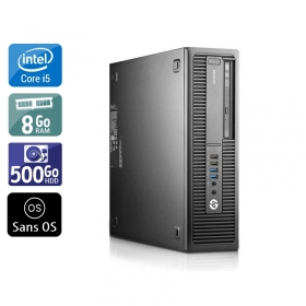 HP EliteDesk 800 G1 SFF i5 8Go RAM 500Go HDD Sans OS