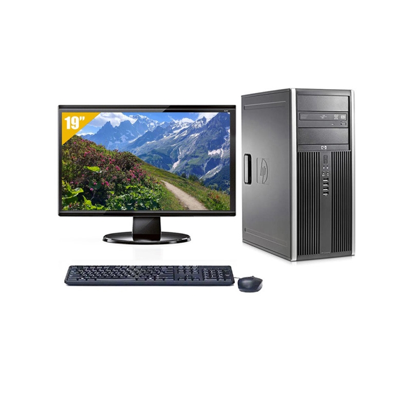 HP Compaq dc7900 Tower Celeron Dual Core avec Écran 19 pouces 8Go RAM 480Go SSD Windows 10