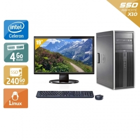 HP Compaq dc7900 Tower Celeron Dual Core avec Écran 19 pouces 8Go RAM 240Go SSD Linux