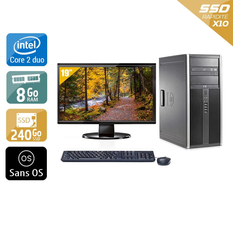 Acheter HP Compaq dc7900 Tower Core 2 Duo + Écran - 19'' 8Go RAM 240Go SSD Sans OS Très bon étatOccasion certifiée reconditionnée - 265,84 € HP Compaq dc7900 Tower Core 2 Duo + Écran - 19'' 8Go RAM 240Go SSD Sans OS Très bon étatOccasion certifiée reconditionnée - reconditionné disponible sur Kiatoo