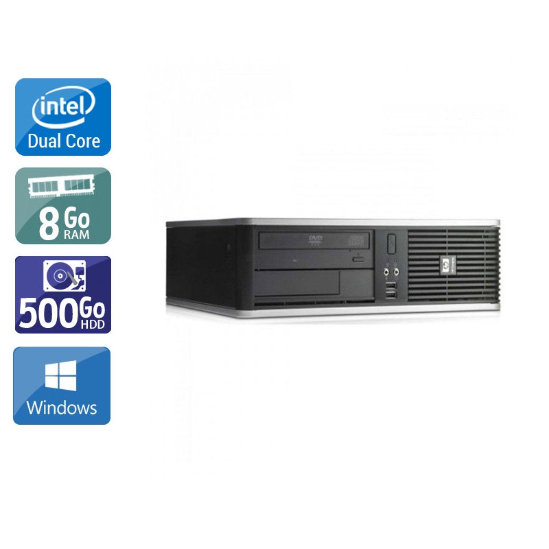 HP Compaq dc7900 SFF Dual Core - 8Go RAM 500Go HDD Windows 10  Très bon étatOccasion certifiée reconditionnée Bon état -  reconditionné disponible sur Kiatoo