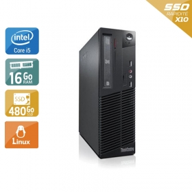 Lenovo ThinkCentre M72E SFF i5 16Go RAM 480Go SSD Linux