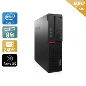 Lenovo ThinkCentre M800 SFF i3 Gen 6 8Go RAM 240Go SSD Sans OS