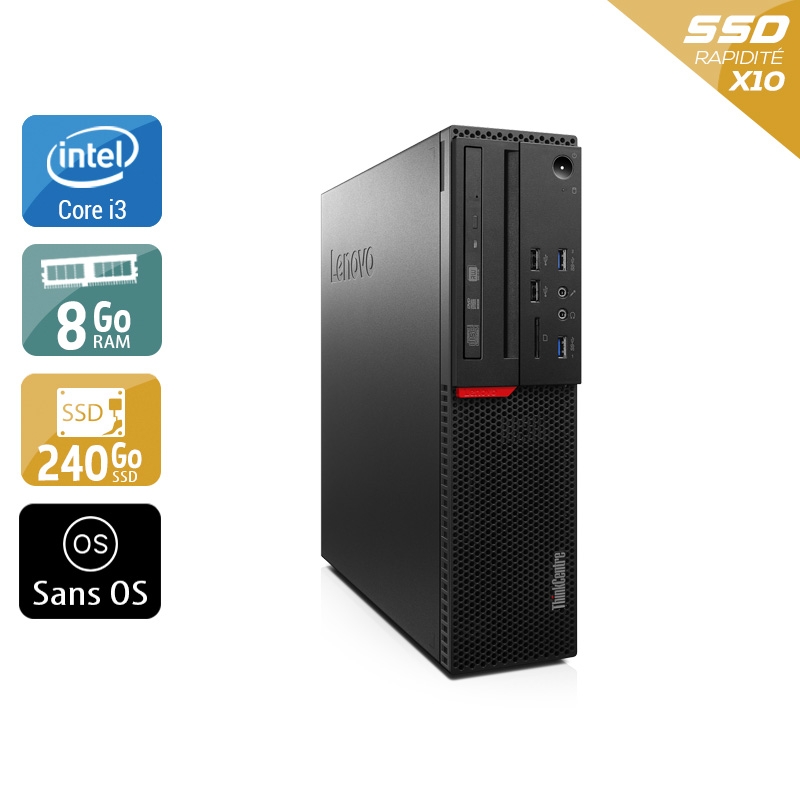 Acheter Lenovo ThinkCentre M800 SFF i3 Gen 6 - 8Go RAM 240Go SSD Sans OS Bon étatOccasion certifiée reconditionnée Bon état - 190,83 € Lenovo ThinkCentre M800 SFF i3 Gen 6 - 8Go RAM 240Go SSD Sans OS Bon étatOccasion certifiée reconditionnée Bon état - reconditionné disponible sur Kiatoo