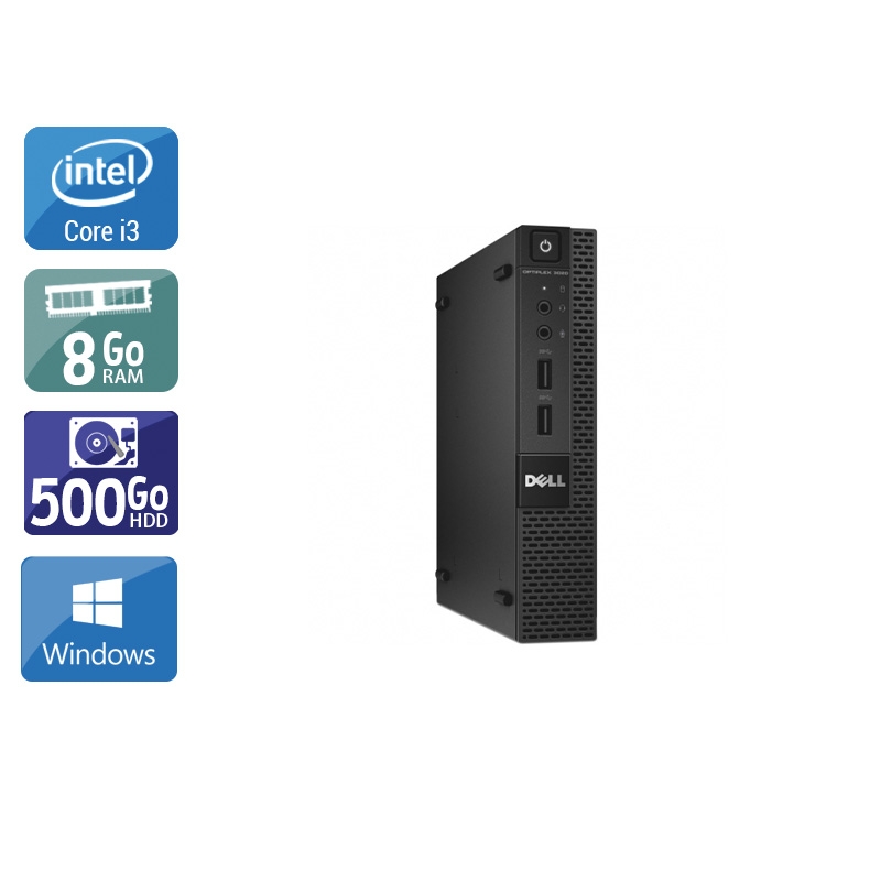 Dell Optiplex 9020M USDT i3 8Go RAM 500Go HDD Windows 10
