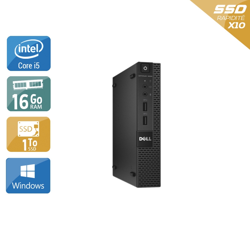 Dell Optiplex 9020M USDT i5 16Go RAM 1To SSD Windows 10