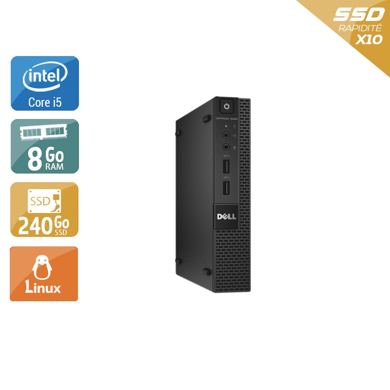 Dell Optiplex 9020M USDT i5 8Go RAM 240Go SSD Linux