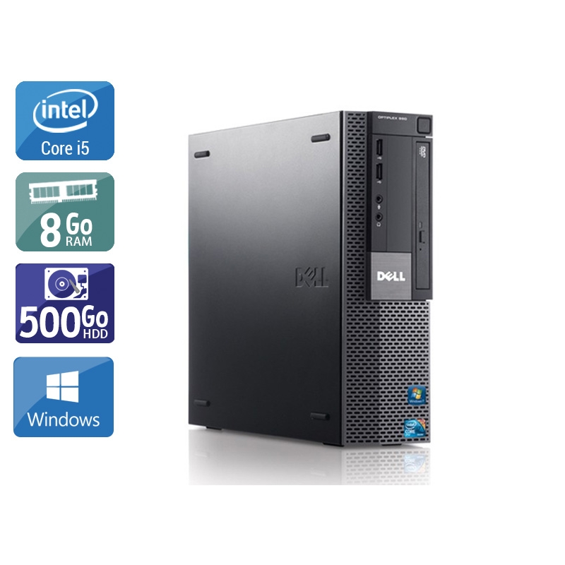 Dell Optiplex 980 Desktop i5 8Go RAM 500Go HDD Windows 10