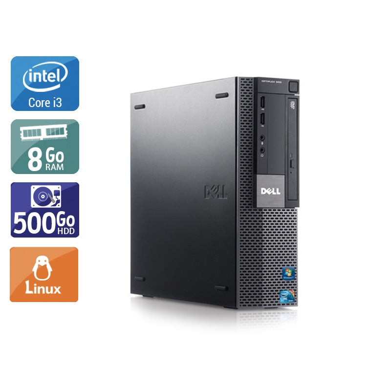 Dell Optiplex 980 SFF i3 8Go RAM 500Go HDD Linux