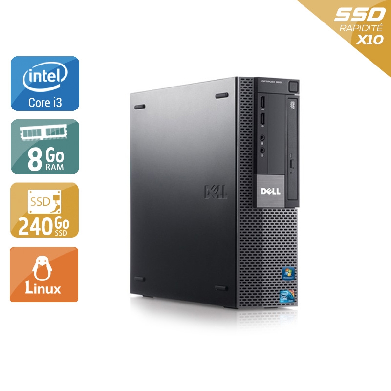 Dell Optiplex 980 SFF i3 8Go RAM 240Go SSD Linux