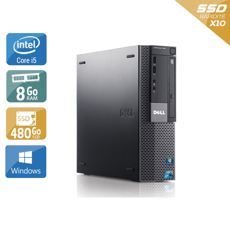 Dell Optiplex 980 SFF i5 8Go RAM 480Go SSD Windows 10