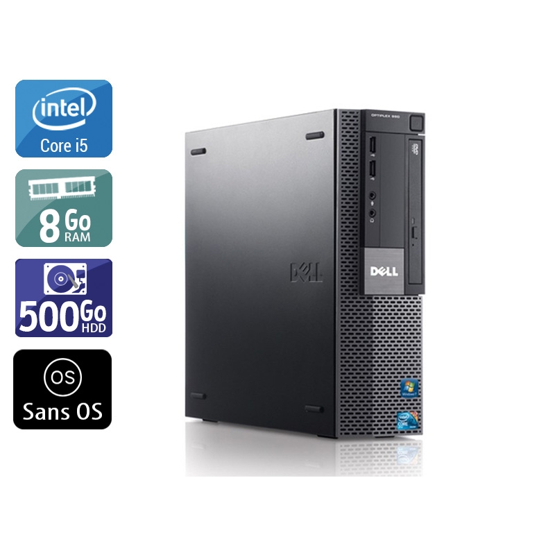 Dell Optiplex 980 SFF i5 8Go RAM 500Go HDD Sans OS