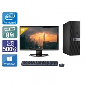 Dell Optiplex 7040 SFF Pentium G Dual Core Gen 6 avec Écran 19 pouces 8Go RAM 500Go HDD Windows 10