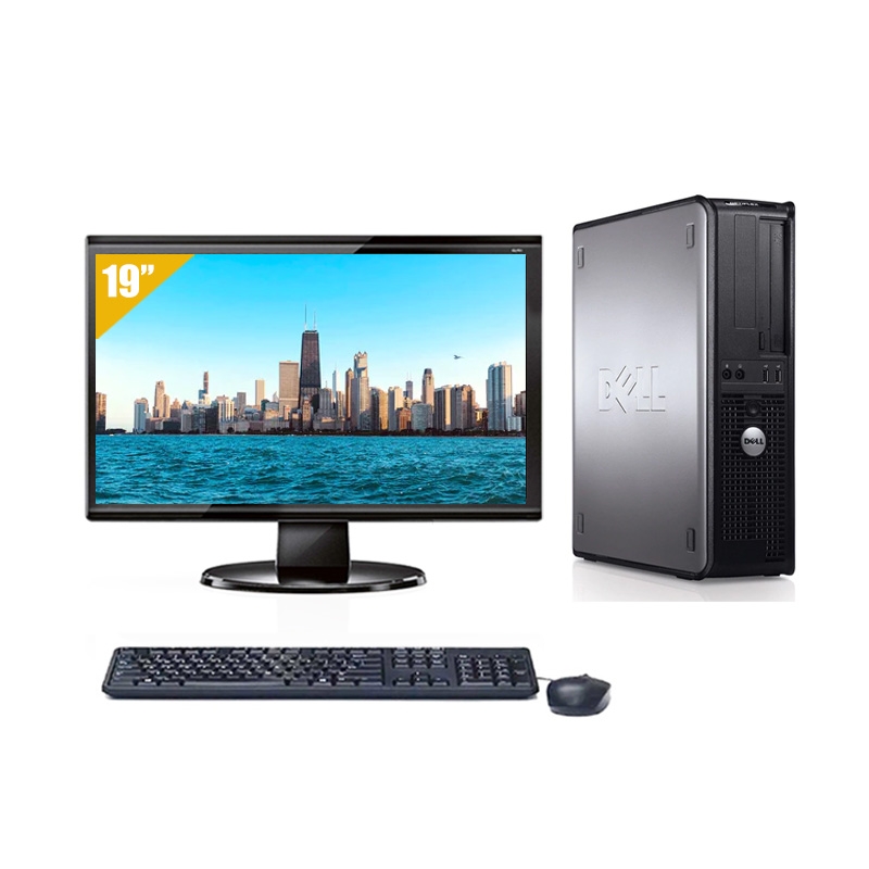 Dell Optiplex 780 Desktop Core 2 Duo avec Écran 19 pouces 8Go RAM 500Go HDD Sans OS