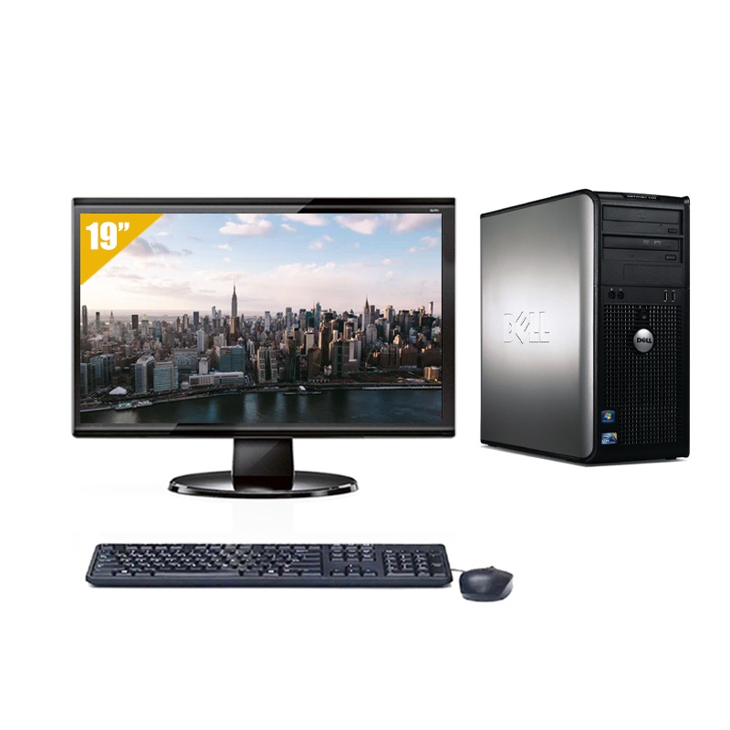 Dell Optiplex 780 Tower Celeron Dual Core avec Écran 19 pouces 8Go RAM 480Go SSD Windows 10