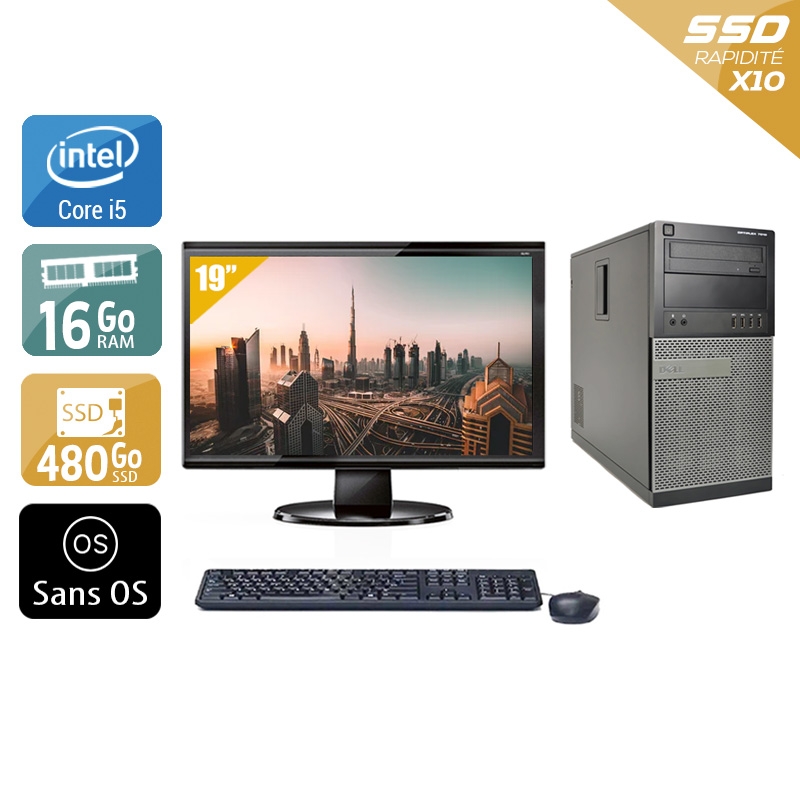 Acheter Dell Optiplex 790 Tower i5 + Écran - 19'' 16Go RAM 480Go SSD Sans OS Bon étatOccasion certifiée reconditionnée Bon état - 299,17 € Dell Optiplex 790 Tower i5 + Écran - 19'' 16Go RAM 480Go SSD Sans OS Bon étatOccasion certifiée reconditionnée Bon état - reconditionné disponible sur Kiatoo