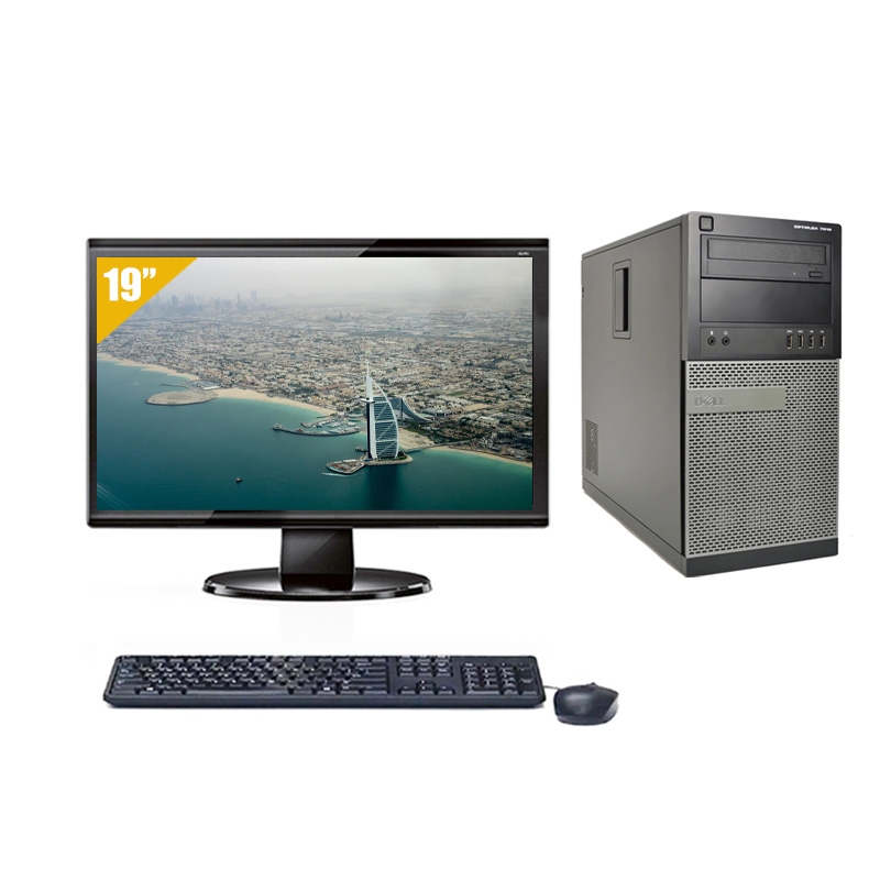 Dell Optiplex 790 Tower i7 avec Écran 19 pouces 16Go RAM 480Go SSD Linux