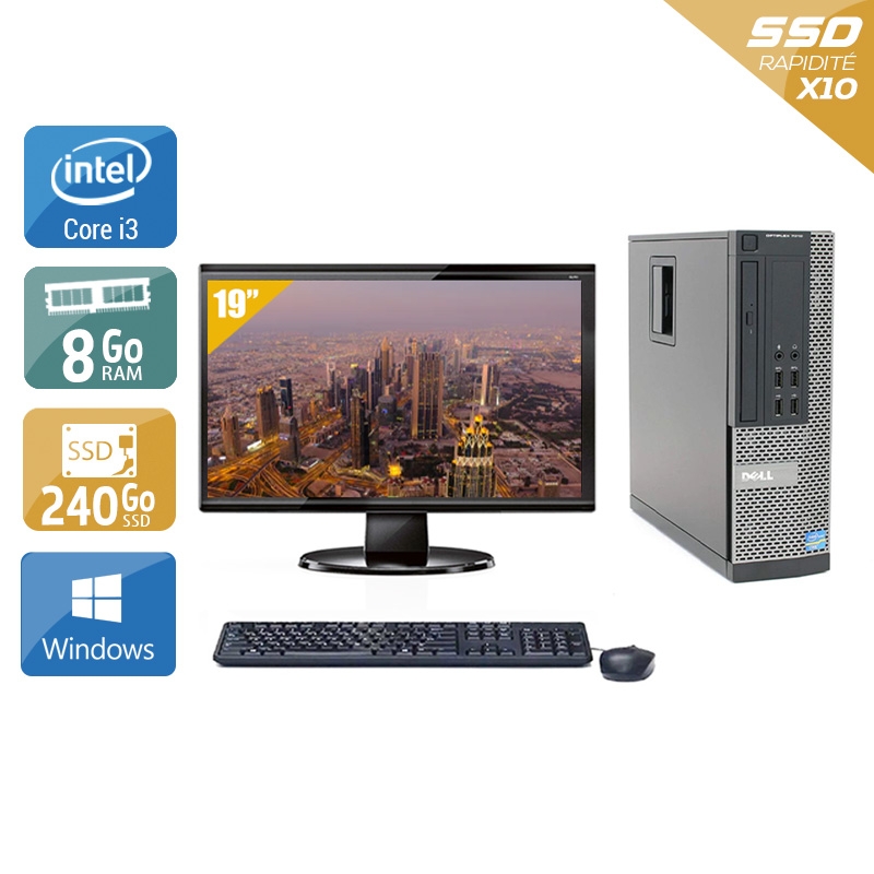 Acheter Dell Optiplex 790 SFF i3 + Écran - 19'' 8Go RAM 240Go SSD Windows 10 Bon étatOccasion certifiée reconditionnée Bon état - 224,17 € Dell Optiplex 790 SFF i3 + Écran - 19'' 8Go RAM 240Go SSD Windows 10 Bon étatOccasion certifiée reconditionnée Bon état - reconditionné disponible sur Kiatoo