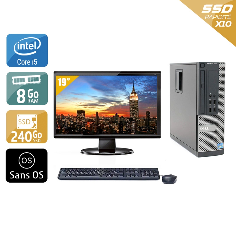 Acheter Dell Optiplex 790 SFF i5 + Écran - 19'' 8Go RAM 240Go SSD Sans OS Bon étatOccasion certifiée reconditionnée Bon état - 224,17 € Dell Optiplex 790 SFF i5 + Écran - 19'' 8Go RAM 240Go SSD Sans OS Bon étatOccasion certifiée reconditionnée Bon état - reconditionné disponible sur Kiatoo