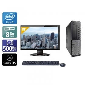 Dell Optiplex 9010 Desktop i5 avec Écran 19 pouces 8Go RAM 500Go HDD Sans OS