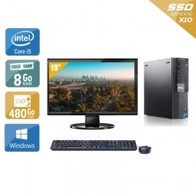 Dell Optiplex 980 Desktop i5 avec Écran 19 pouces 8Go RAM 480Go SSD Windows 10
