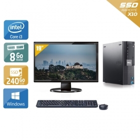 Dell Optiplex 980 SFF i3 avec Écran 19 pouces 8Go RAM 240Go SSD Windows 10