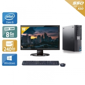 Dell Optiplex 980 SFF i5 avec Écran 19 pouces 8Go RAM 240Go SSD Windows 10