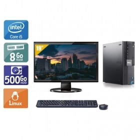 Dell Optiplex 980 SFF i5 avec Écran 19 pouces 8Go RAM 500Go HDD Linux