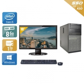 Dell Optiplex 990 Tower i5 avec Écran 19 pouces 8Go RAM 1To SSD Windows 10