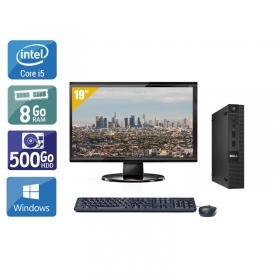 Dell Optiplex 9020M USDT i5 avec Écran 19 pouces 8Go RAM 500Go HDD Windows 10