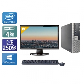 Dell Optiplex 960 SFF Core 2 Duo avec Écran 19 pouces 4Go RAM 250Go HDD Windows 10