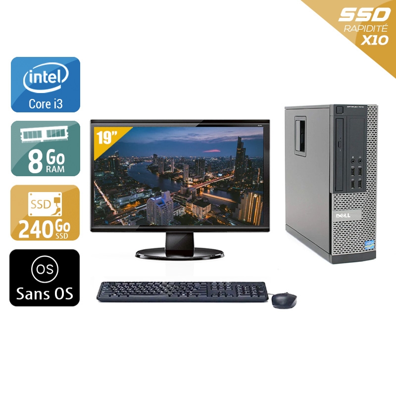 Acheter Dell Optiplex 990 SFF i3 + Écran - 19'' 8Go RAM 240Go SSD Sans OS Bon étatOccasion certifiée reconditionnée Bon état - 224,17 € Dell Optiplex 990 SFF i3 + Écran - 19'' 8Go RAM 240Go SSD Sans OS Bon étatOccasion certifiée reconditionnée Bon état - reconditionné disponible sur Kiatoo