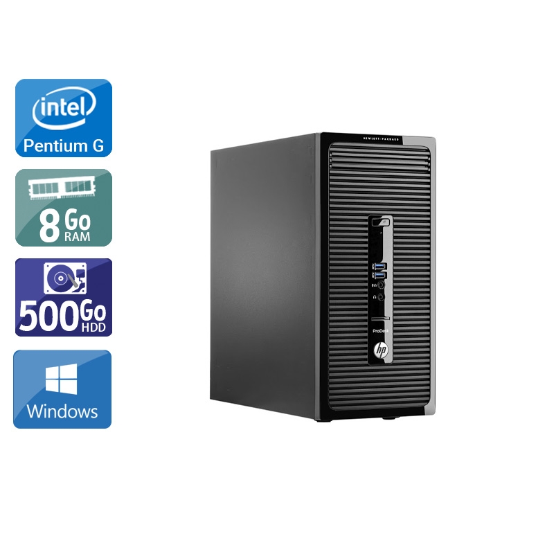 Acheter HP ProDesk 400 G2 Tower Pentium G Dual Core - 8Go RAM 500Go HDD Windows 10 État correctOccasion certifiée reconditionnée Bon état - 165,83 € HP ProDesk 400 G2 Tower Pentium G Dual Core - 8Go RAM 500Go HDD Windows 10 État correctOccasion certifiée reconditionnée Bon état - reconditionné disponible sur Kiatoo