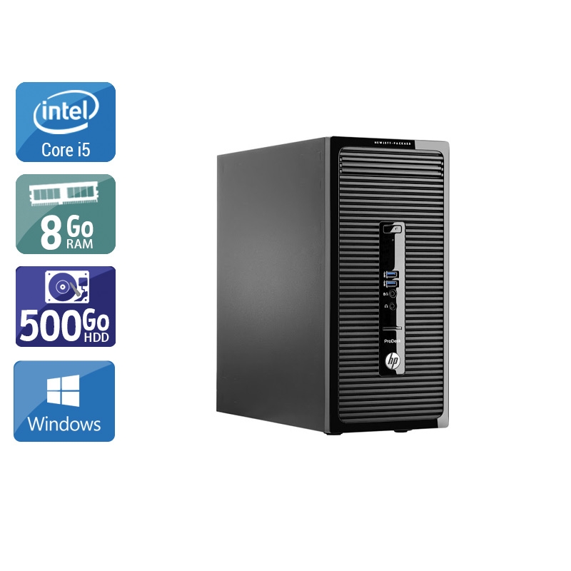 HP ProDesk 490 G2 Tower i5 8Go RAM 500Go HDD Windows 10