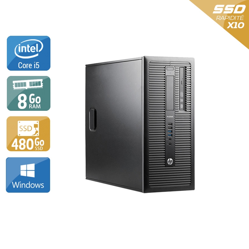 Acheter HP ProDesk 600 G1 Tower i5 - 8Go RAM 480Go SSD Windows 10 Bon étatOccasion certifiée reconditionnée Bon état - 232,50 € HP ProDesk 600 G1 Tower i5 - 8Go RAM 480Go SSD Windows 10 Bon étatOccasion certifiée reconditionnée Bon état - reconditionné disponible sur Kiatoo