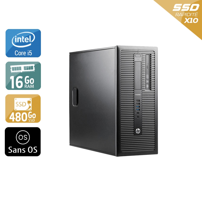 Acheter HP ProDesk 600 G1 Tower i5 - 16Go RAM 480Go SSD Sans OS État correctOccasion certifiée reconditionnée Bon état - 240,83 € HP ProDesk 600 G1 Tower i5 - 16Go RAM 480Go SSD Sans OS État correctOccasion certifiée reconditionnée Bon état - reconditionné disponible sur Kiatoo