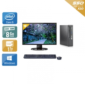 HP EliteDesk 800 G1 USDT i5 avec Écran 19 pouces 8Go RAM 1To SSD Windows 10