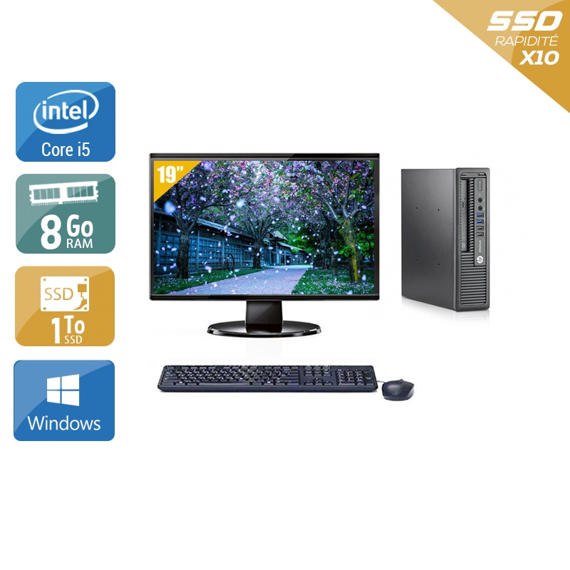 Acheter HP EliteDesk 800 G1 USDT i5 + Écran - 19'' 8Go RAM 1To SSD Windows 10 Bon étatOccasion certifiée reconditionnée Bon état - 307,50 € HP EliteDesk 800 G1 USDT i5 + Écran - 19'' 8Go RAM 1To SSD Windows 10 Bon étatOccasion certifiée reconditionnée Bon état - reconditionné disponible sur Kiatoo