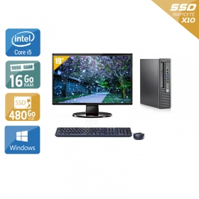 HP EliteDesk 800 G1 USDT i5 avec Écran 19 pouces 16Go RAM 480Go SSD Windows 10
