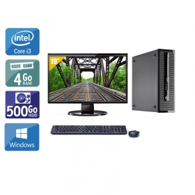 HP ProDesk 400 G2 Tower i3 avec Écran 19 pouces 4Go RAM 500Go HDD Windows 10