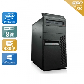 Lenovo ThinkCentre M81 Tower Pentium G Dual Core 8Go RAM 480Go SSD Windows 10