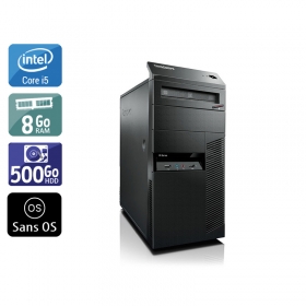 Lenovo ThinkCentre M90 Tower i5 8Go RAM 500Go HDD Sans OS