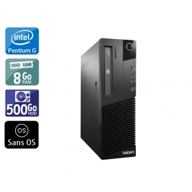 Lenovo ThinkCentre M93 SFF Pentium G Dual Core 8Go RAM 500Go HDD Sans OS