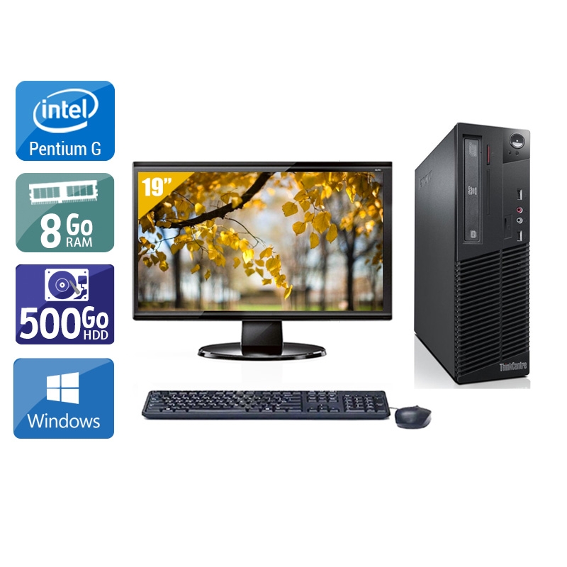 Acheter Lenovo ThinkCentre M73 SFF Pentium G Dual Core + Écran - 19'' 8Go RAM 500Go HDD Windows 10 Bon étatOccasion certifiée reconditionnée Bon état - 224,17 € Lenovo ThinkCentre M73 SFF Pentium G Dual Core + Écran - 19'' 8Go RAM 500Go HDD Windows 10 Bon étatOccasion certifiée reconditionnée Bon état - reconditionné disponible sur Kiatoo