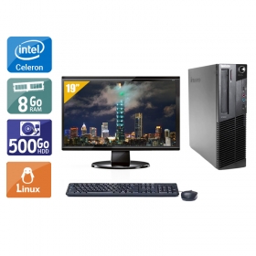 Lenovo ThinkCentre M83 SFF Celeron Dual Core avec Écran 19 pouces 8Go RAM 500Go HDD Linux