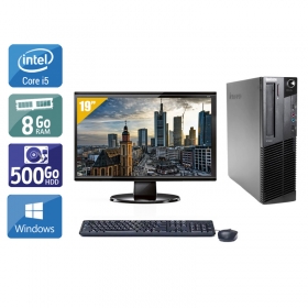 Lenovo ThinkCentre M83 SFF i5 avec Écran 19 pouces 8Go RAM 500Go HDD Windows 10