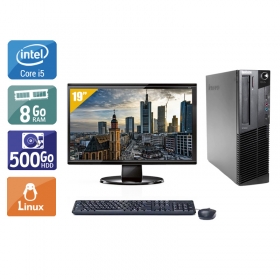 Lenovo ThinkCentre M83 SFF i5 avec Écran 19 pouces 8Go RAM 500Go HDD Linux