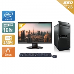 Lenovo ThinkCentre M90 Tower i5 + Écran - 19'' 16Go RAM 480Go SSD Linux Bon état -  reconditionné disponible sur Kiatoo