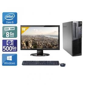 Lenovo ThinkCentre M91 SFF i5 avec Écran 19 pouces 8Go RAM 500Go HDD Windows 10